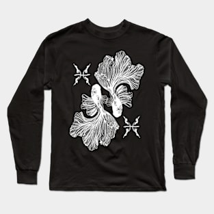 PISCES (transparent background) Long Sleeve T-Shirt